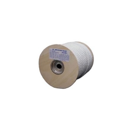 T.W. Evans Cordage 85-050 Rope, 181 Lb Working Load Limit, 600 Ft L, 1/4 In Dia, Nylon